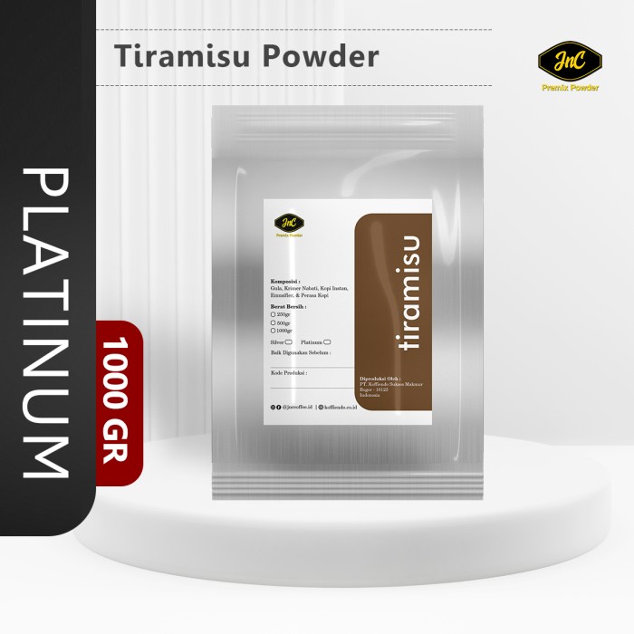 

BIG SALE~Terlaris JnC Tiramisu Powder 1KG