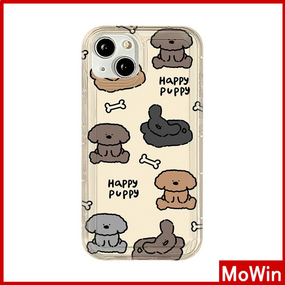 Case iPhone 14 Pro Max iPhone Case Bening Case TPU Soft Case Airbag Tahan Guncangan Kamera Anak Anjing Lucu Anjing untuk iPhone 13 Pro Max iPhone 12 Pro Max 11 8Plus 7Plus 6Plus XR X MAX