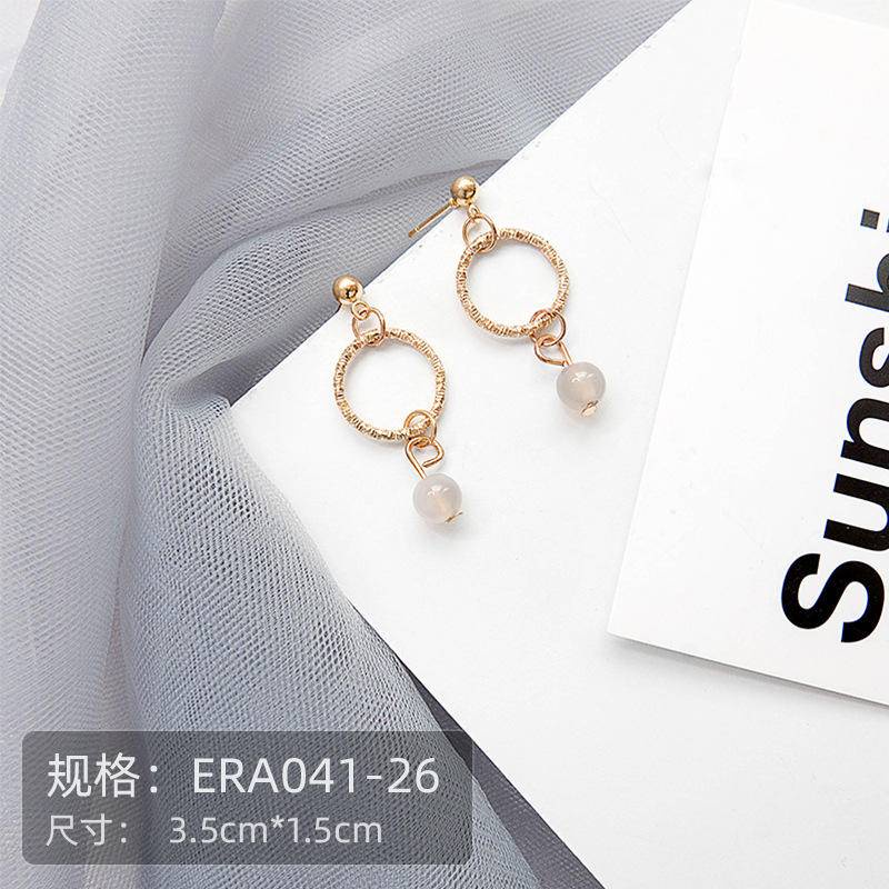 Anting Bintang Bergelombang Geometris Anting drop Pelangsing girly Sederhana
