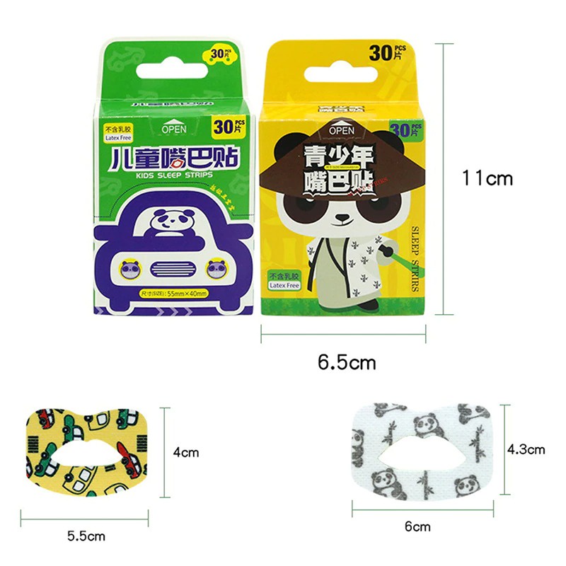 Plester Mulut Anak Anti Dengkur Anti Mulut Terbuka Stiker Mulut Membantu Pernapasan Saat Tidur