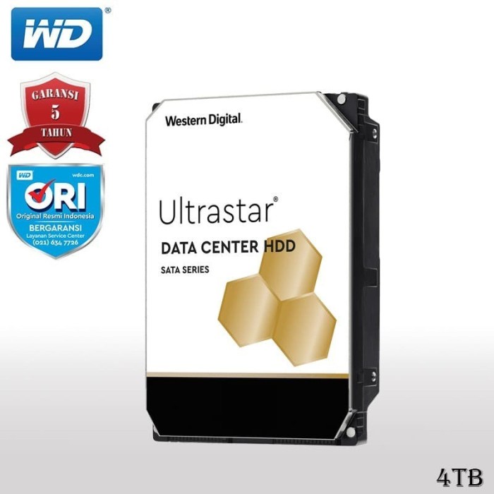 WD ULTRASTAR 4TB - HDD Hardisk Internal Data Center Enterprise Server