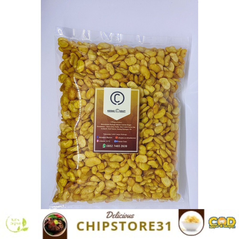 

New Kacang Koro Kupas Asin Gurih dan Renyah kemasan 500gr