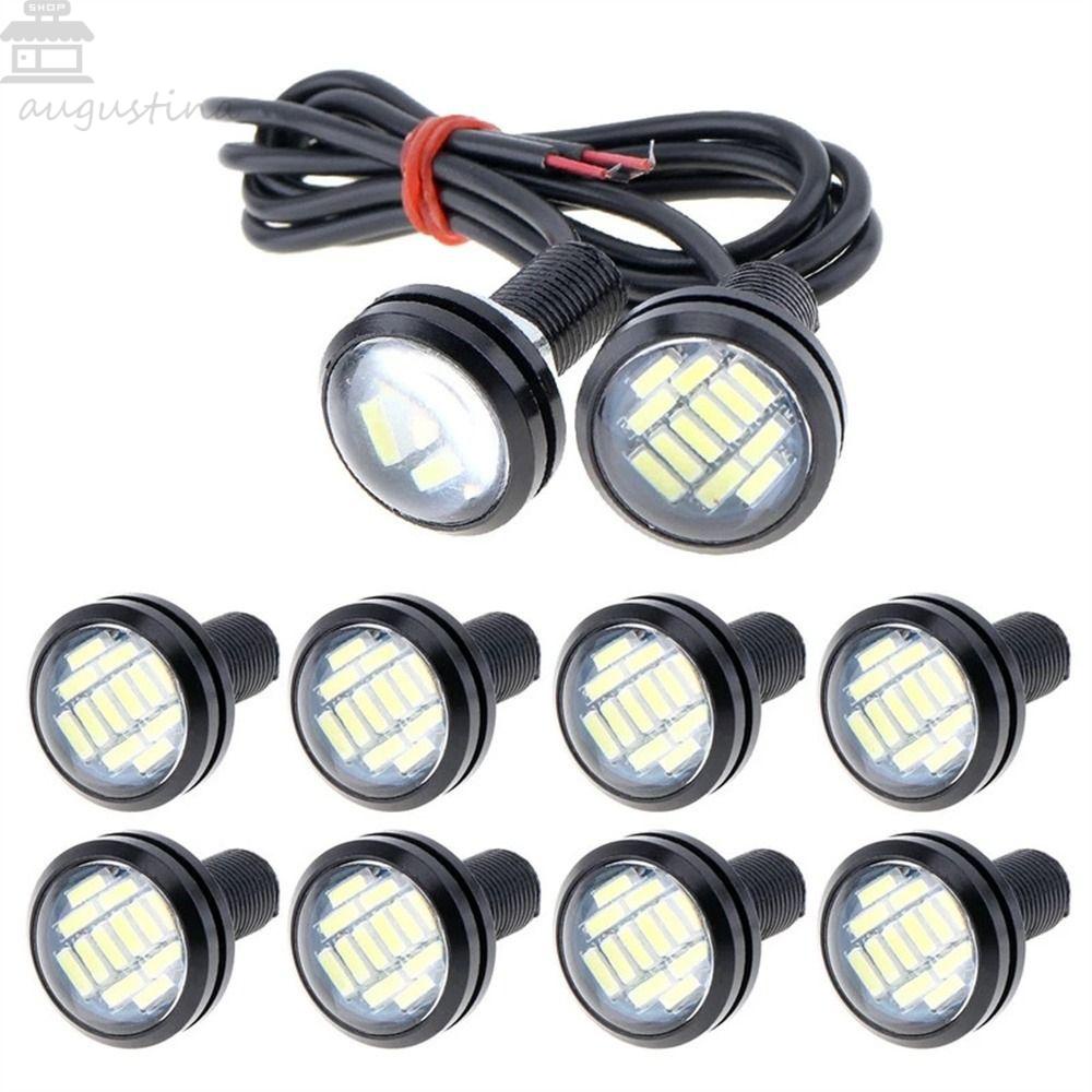 Agustin Eagle Eye Led Putih Aluminium 4014led Chip Daytime Running Tail Light Lampu Cadangan4014Lampu 12SMD