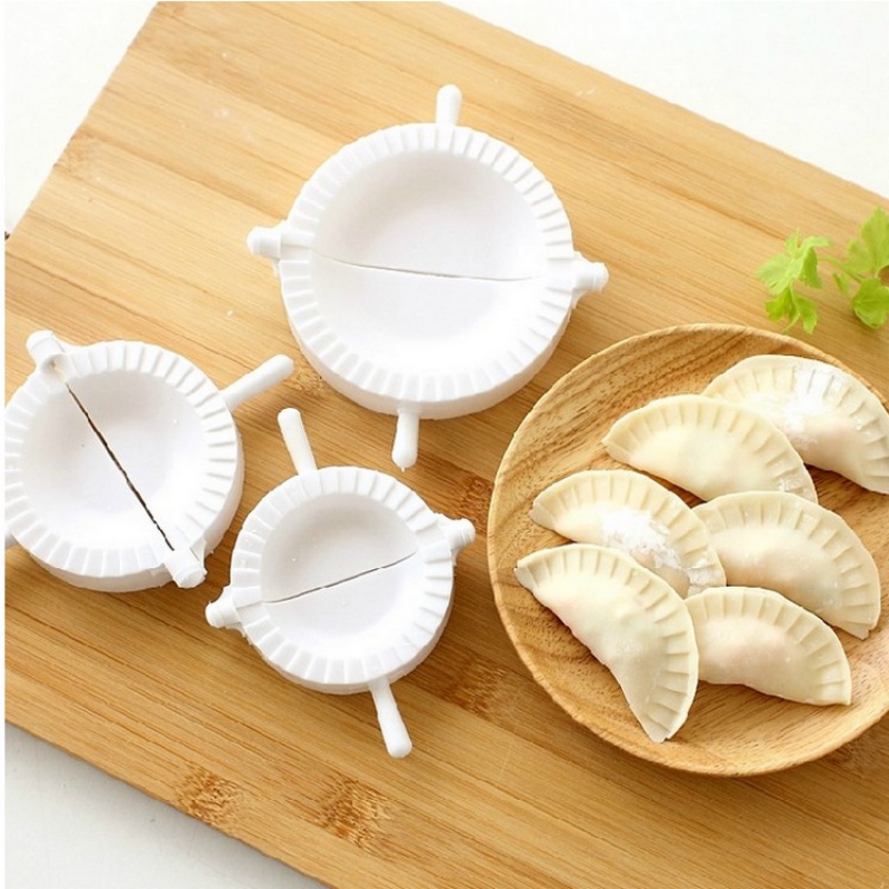 [Unggulan] Gadget Masak Keluarga Praktis Alat Penekan Adonan Hemat Tenaga Kerja Cetakan Pembuat Kulit Pangsit Jiaozi Manual Dumplings Wraping Maker