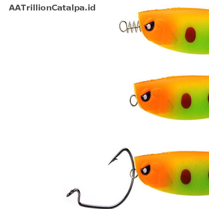 Aatrillioncatalpa 50pcs Spring Lock Pin Crank Hook Konektor Pancing Stainless Steel Putar ID