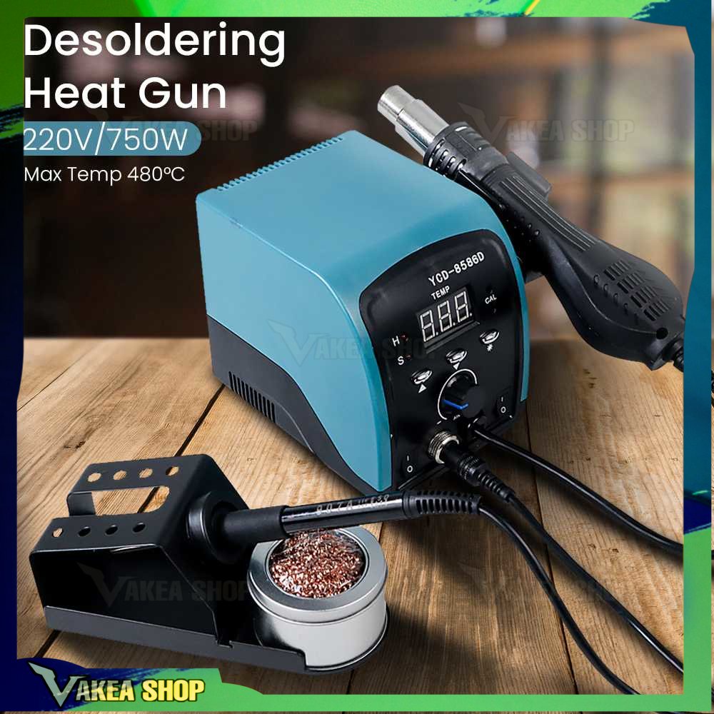 YCD Desoldering Heat Gun Solder dengan Stasiun 220V/750W ~ YCD~8586D