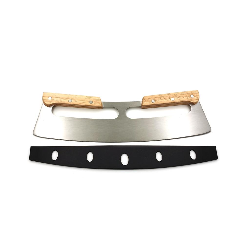 Pizza Slicer Dengan Penutup Pelindung Alat Rajang Masak Stainless Steel Mengiris Dapur Untuk Aksesoris Kue