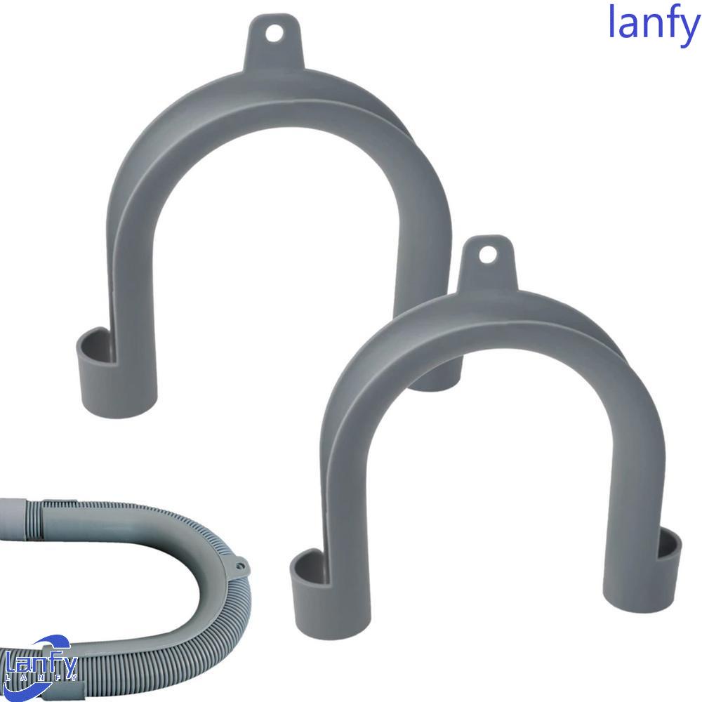 Lanfy Pengait Selang Pembuangan Bahan PVC Tahan Lama Utility Tekuk U-shaped Extension Tube Hook Discharge Clip