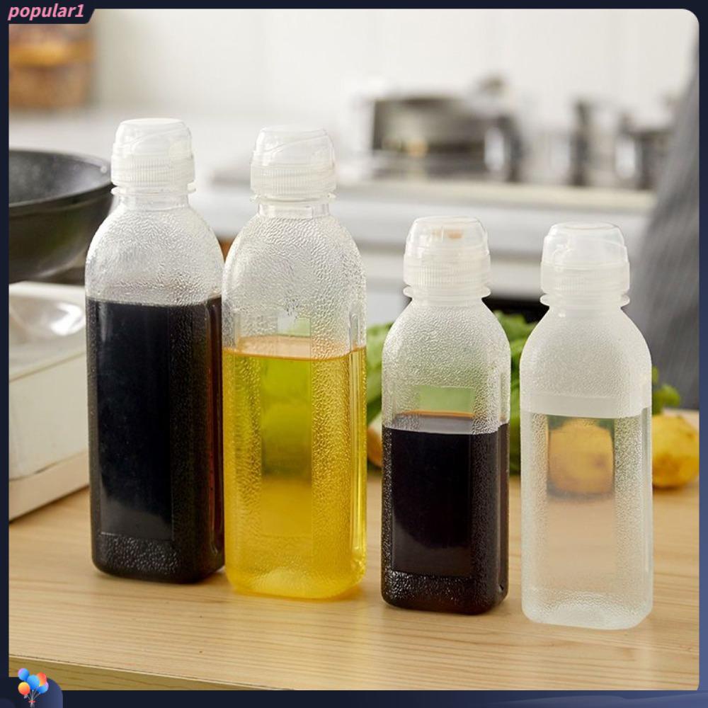 Populer 2Pcs Screaming Oil Pot 500ml 300ml Dengan Skala Kontrol Minyak Nyaman Penyimpanan Dapur Kaliber Besar Panci Peras Minyak