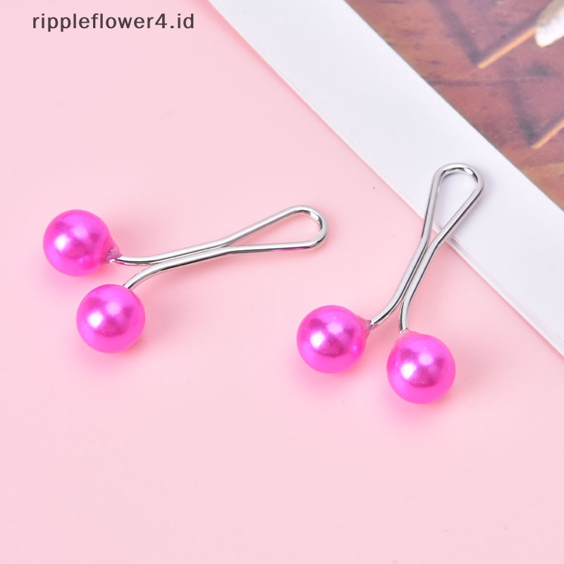 {rippleflower4.id} 12pc Drop Pearls Wanita Selendang Scarf Lady Scarves Hijab Klip Pearl Bros Pin Pin~