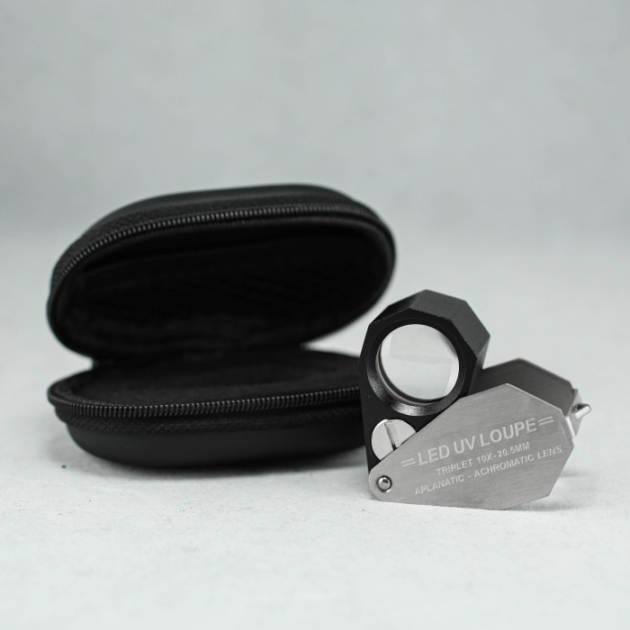 LED UV LOUPE TRIPLET 10X - 20,5MM APLANATIC - ACHROMATIC LENS