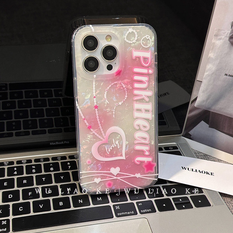 Ins Gaya Cocok Untuk iPhone 14 Pro Max Casing Ponsel iPhone Double-layer Dicetak Pola Hati Kompatibel Dengan Iphone13 13pro 13prm iPhone 11 11pro 14plus 12Pro Max Shockproof TPU Phone Case