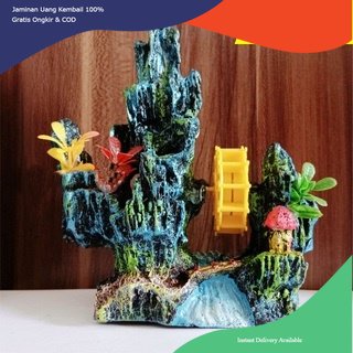 Hiasan aquarium karang berkincir, karang kincir, dekorasi aquarium karang kincir, hiasan aquascape k