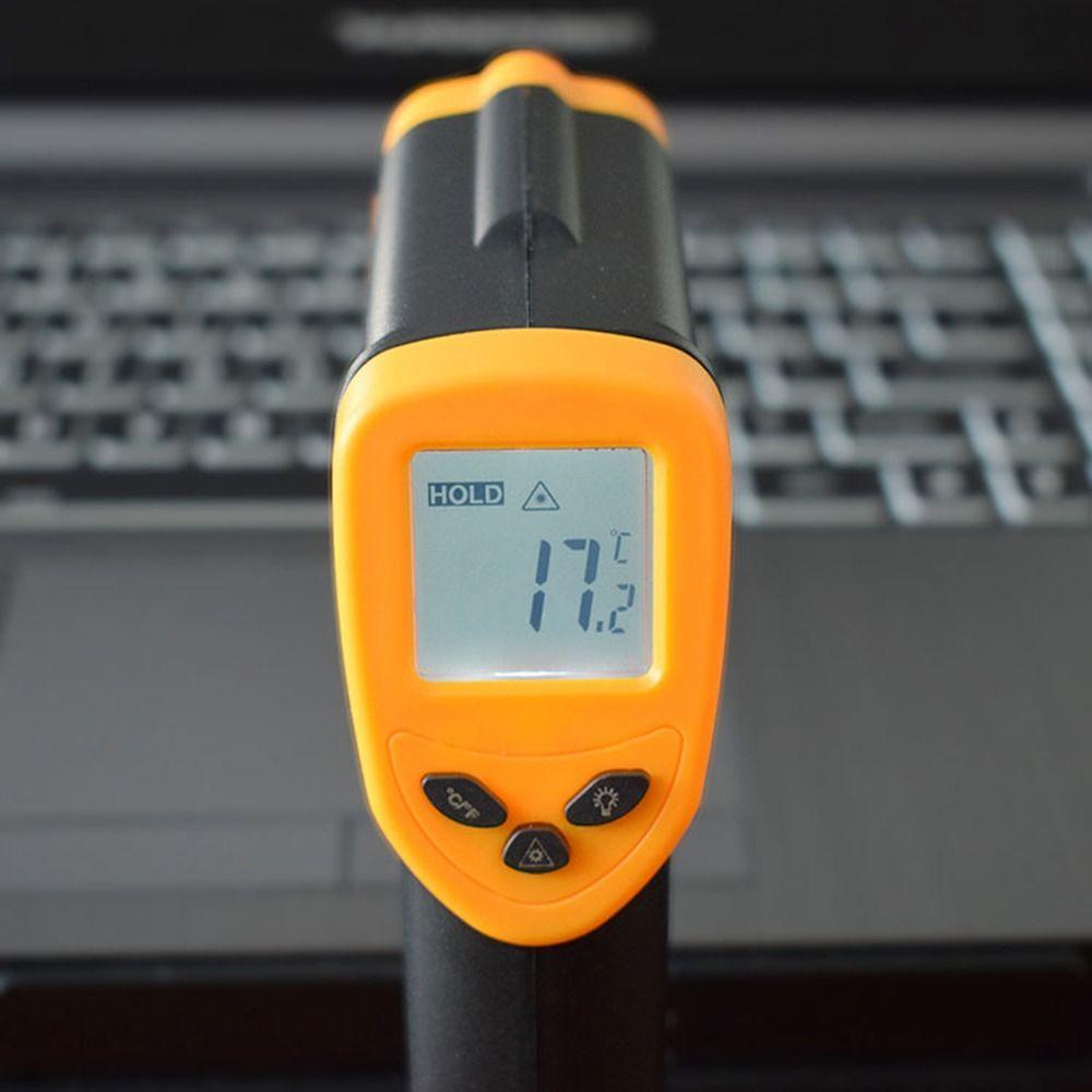 POPULAR Populer Termometer Infrared Digital Untuk Masak Dapur BBQ Makanan Genggam Adjustable Non Contact -50℃~380℃(-58℉~716℉)