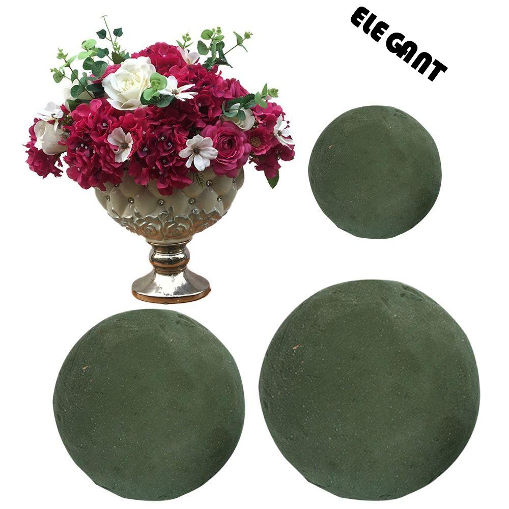 [Elegan] Floral Foam Peredam Air Bulat Florist Dekorasi Pernikahan Floral Art Bunga Lumpur Tempat Buket