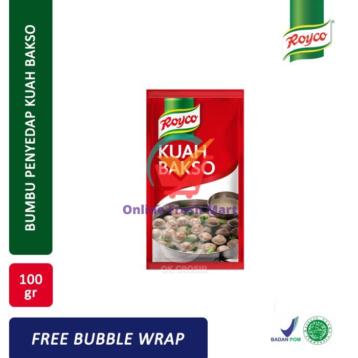 

Royco Kuah Bakso / Bumbu Bakso [100 gr] - Online Fresh Mart Denpasar