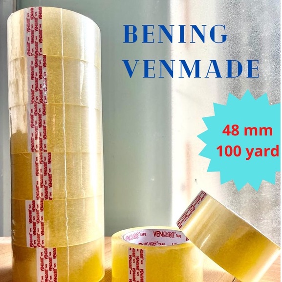 

LAKBAN BENING 2 INCH 48MM X 100Y / ROLL KUALITAS MERK VENMADE