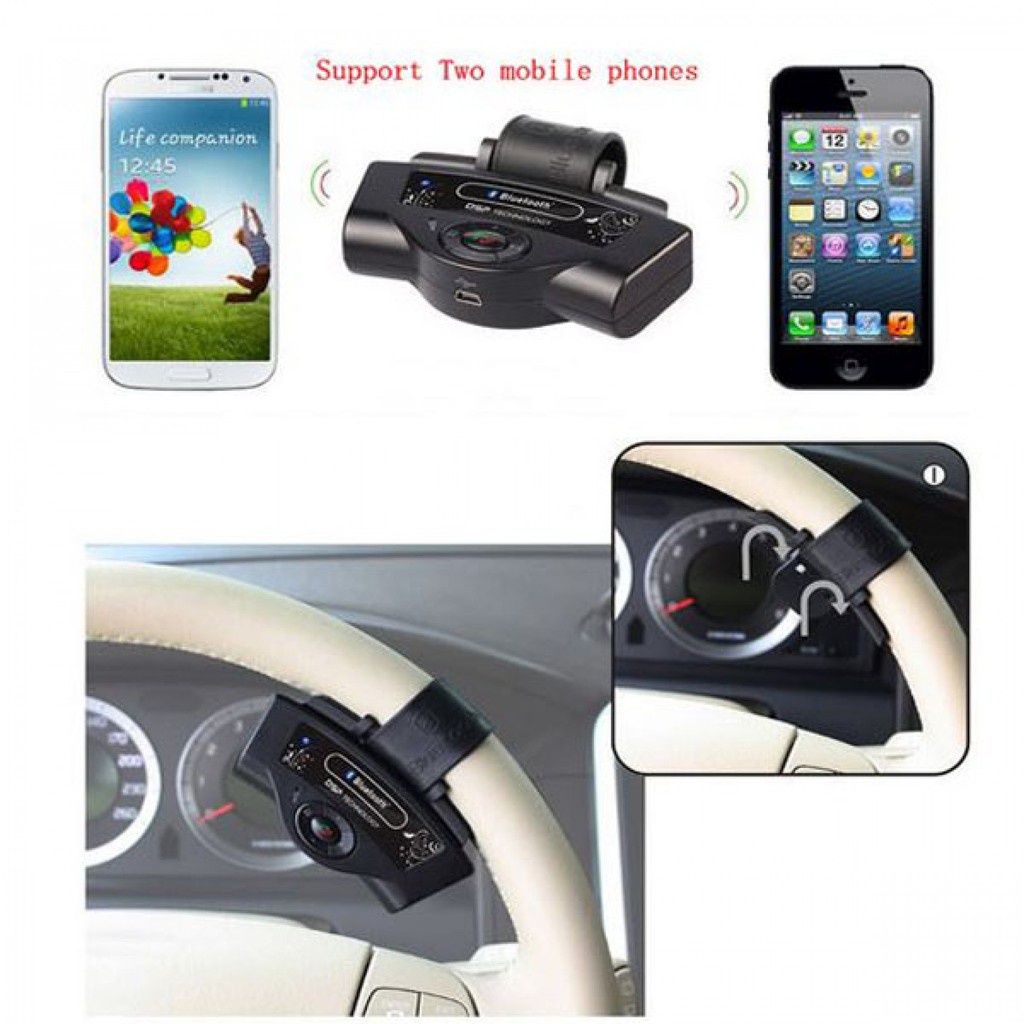 BT8109B Portable Handsfree Steering Wheel Bluetooth Phone Car Kit