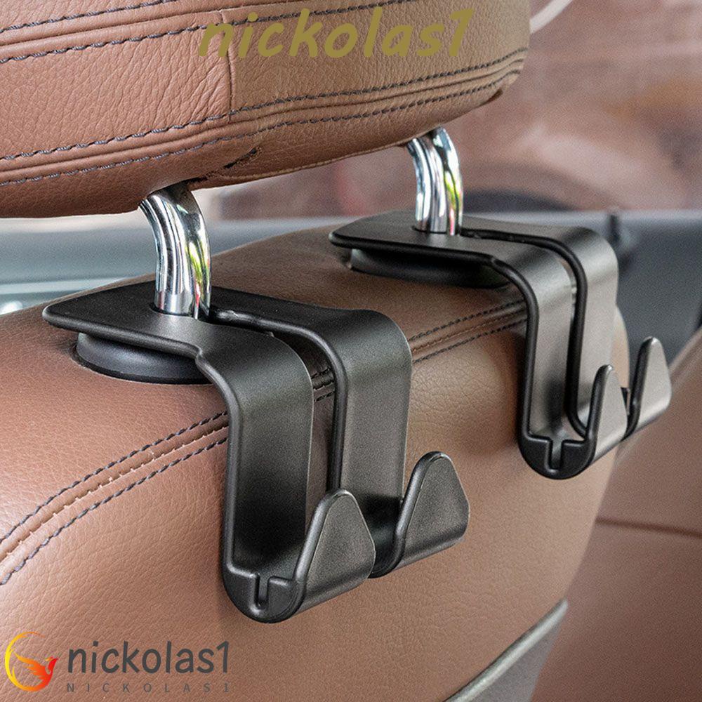 Nickolas1 Pengait Belakang Kursi Mobil Universal Tahan Lama Aksesoris Mobil Car Decor Kreatif Kepala Ganda Gantungan Belakang Kursi Hook