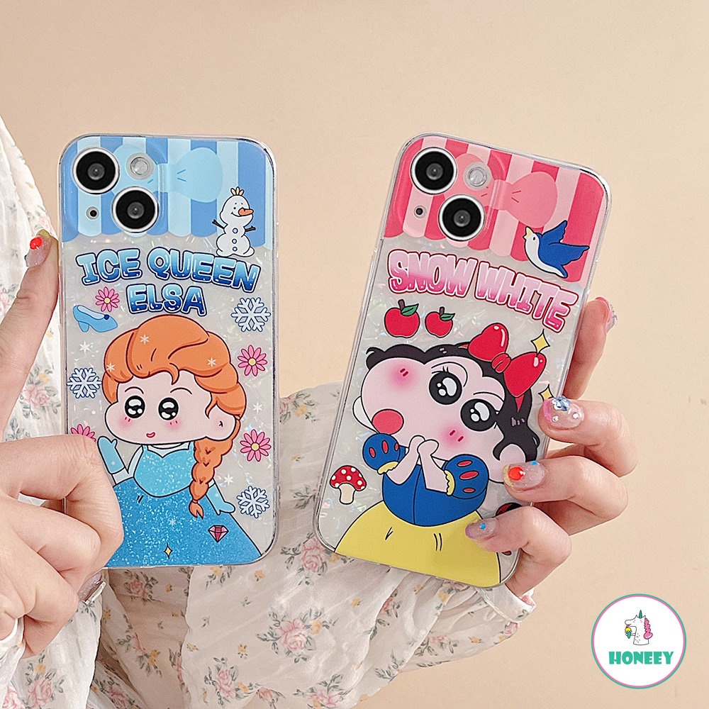 Casing Ponsel Motif Shell Fashion Untuk iPhone 14 Pro Max13 12 11 Pro Max Kartun Lucu Putri Shockproof Sarung Hp