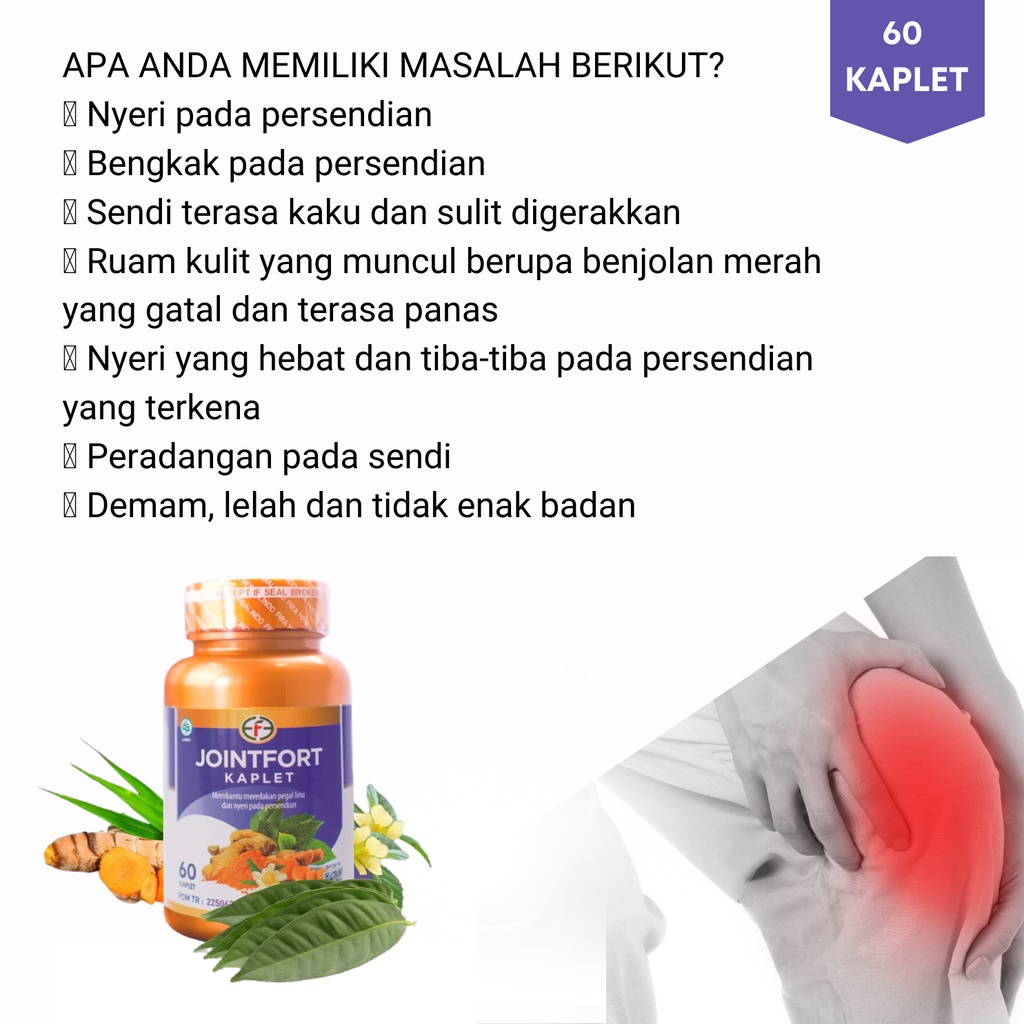 JOINTFORT Original Obat Saraf Kejepit Nyeri Sendi Nyeri Otot Asam Urat Rematik Kebas Kesemutan Sakit Kaki Sakit Paha Sakit Lutut Sakit GARANSI ASLI