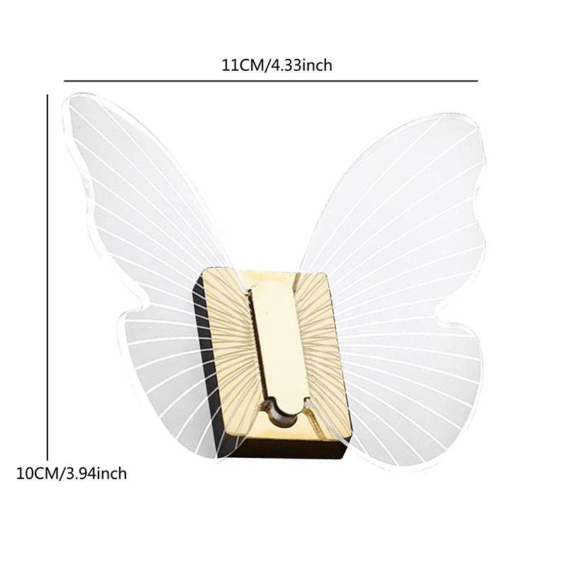 Acrylic Brass Hook Butterfly Robe Hooks Pintu Tas Tempat Kunci Rak Gantungan Handuk Dinding Mouted Peralatan Kamar Mandi Dekorasi Rumah