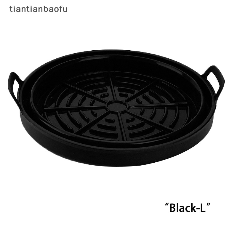 [tiantianbaofu] Silikon Air Fryer Pot Basket Liners Non-Stick Lipat Aman Oven Baking Tray Butik