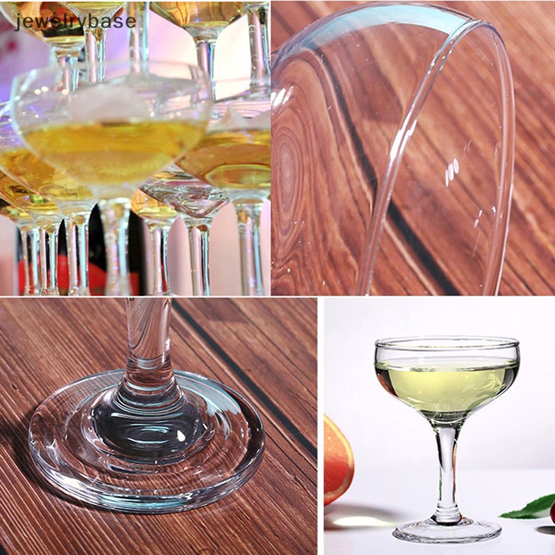 [jewelrybase] Gelas Pesta Transparan Gelas Minuman Cocktail Sekali Pakai Champagne Drinkware Boutique