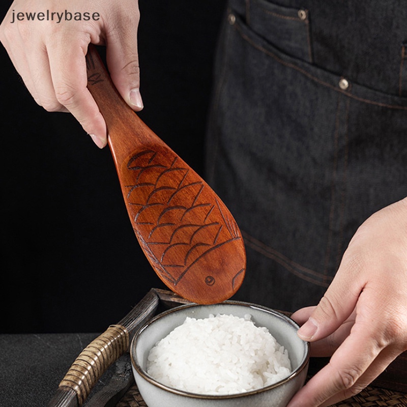 [jewelrybase] Retro Jepang Kreatif Bentuk Ikan Sendok Nasi Lucu Non Rice Shovel Scoop Boutique