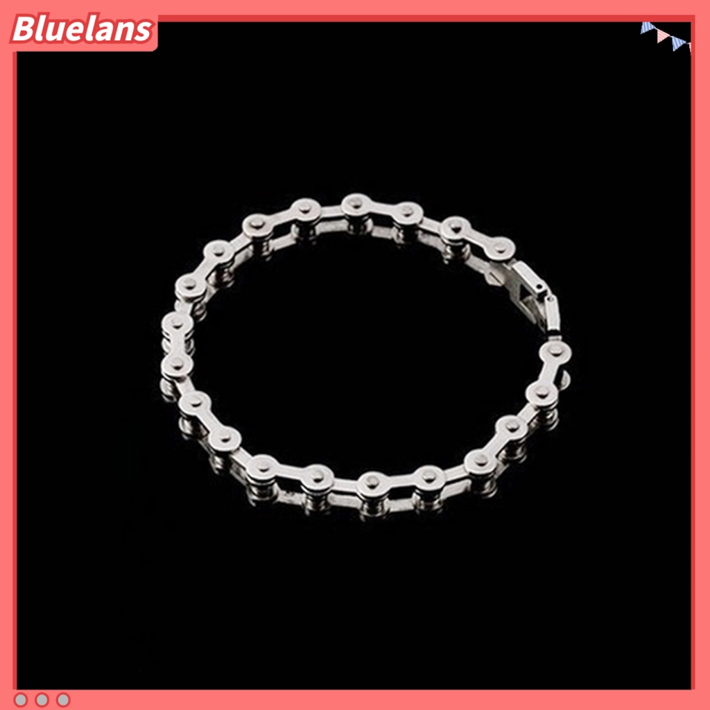 [BLS] Gelang Tangan Rantai All-match Tahan Lama Warna Solid Khusus Pria Untuk Hadiah