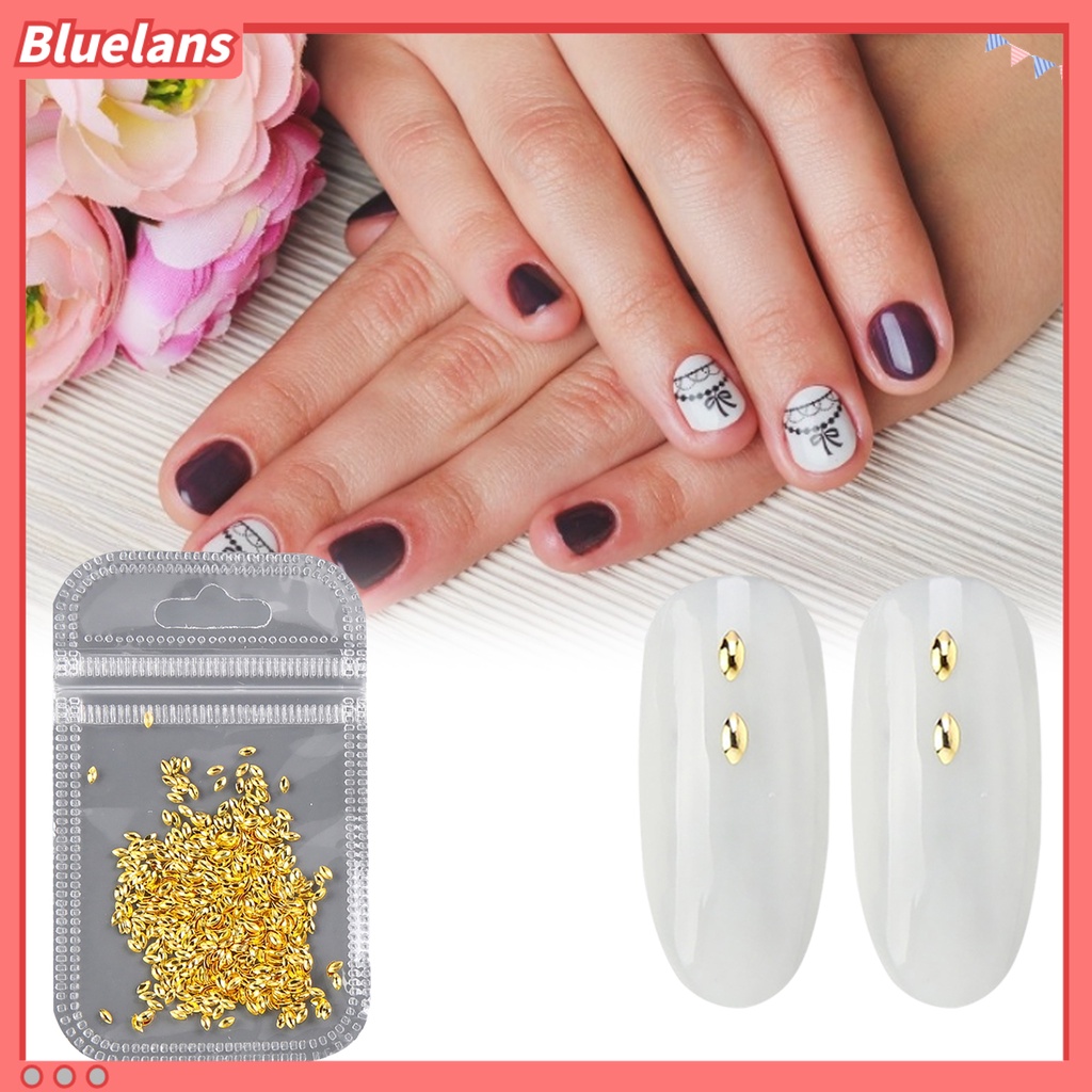 [BLM] 500pcs /Pack Stud Nail Art Desain Hollow Dekorasi Kuku Logam Fashion Manicure Rivet Sequin Untuk Kecantikan