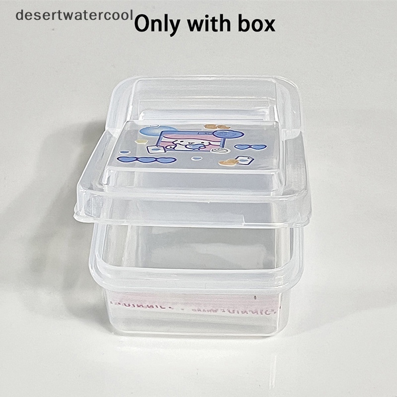 Deid 1PCS Collection Container Case Plastik Kotak Penyimpanan Transparan Kotak Penyimpanan Bening Kecil Dengan Tutup Perhiasan Finishing Aksesoris Martijn