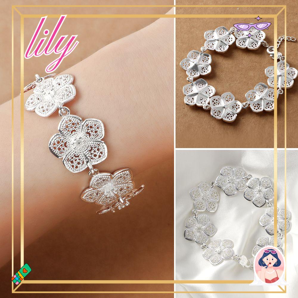 Gelang Bunga LILY Rantai Hadiah Pernikahan Pesta Wedding Bracelets