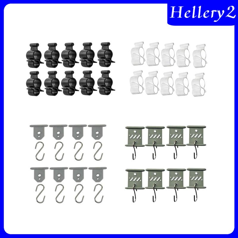 [Hellery2] Klip Awning Travel Slide Ke Dalam Holder Lampu Pesta Salur Awning