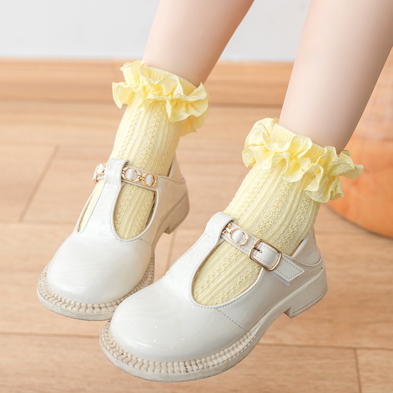 (Pimenova) kaos kaki anak renda kaoskaki bayi baby sock warna pastel