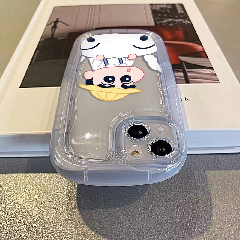 IPHONE Casing Ponsel Shin Chan Kompatibel Untuk Iphone14 13 12 11 Pro Max XS X Xr8 +7Plus Casing Silikon Lembut Shockproof Cover Cell Precticer