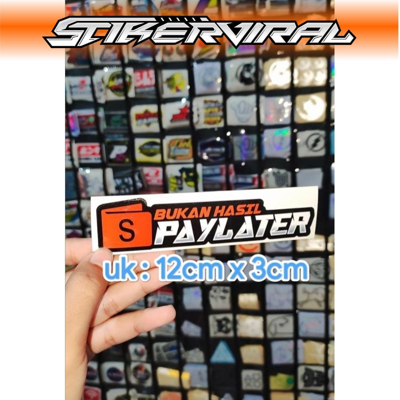 sticker printing BUKAN HASIL SHOPEE PAYLATER
