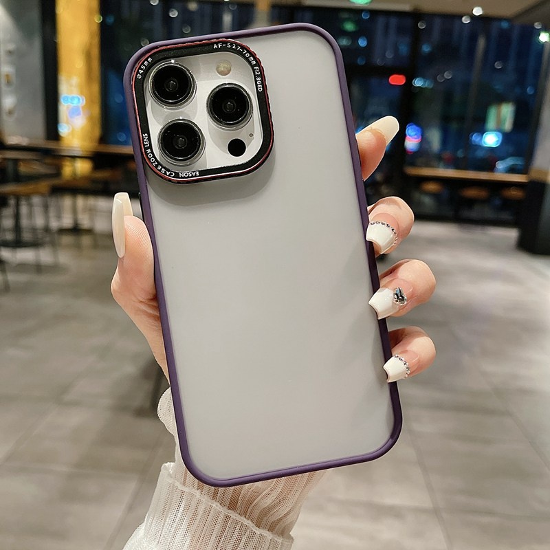 Luxury Matte Lycra Lens Protect Skin Feel Case IPhone 13 14 Pro Max 14 Plus Men Man's Fashion Camera protect