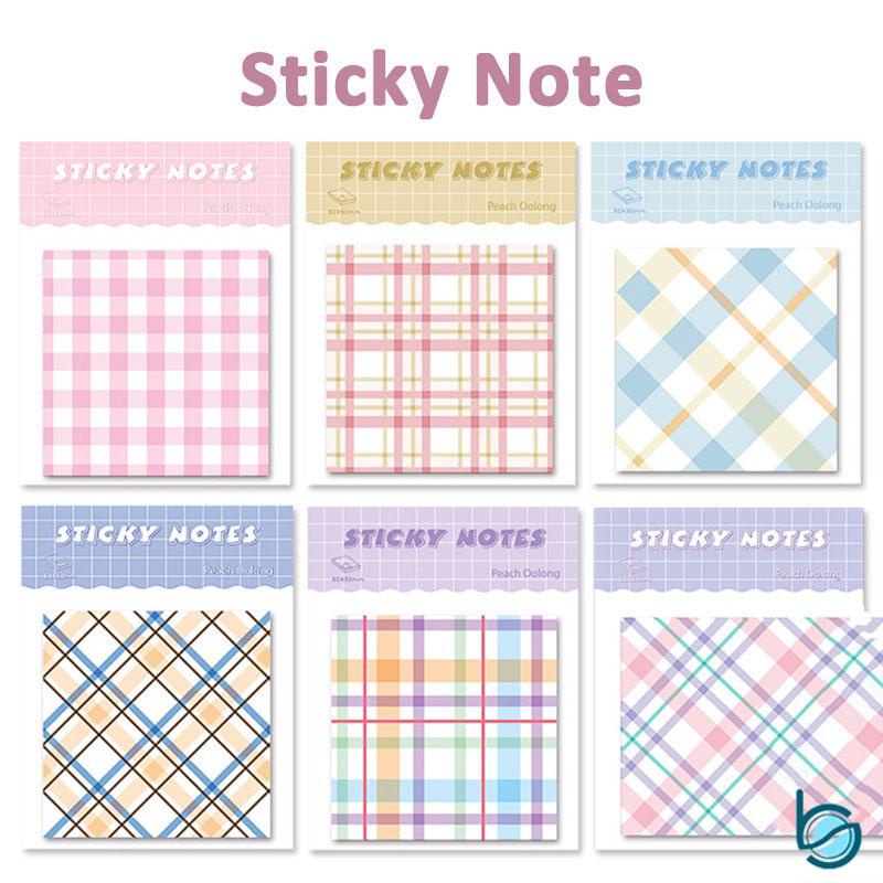 

Sticky Note Memo Pastel /Catatan Tempel Bergaris Warna Lucu - Best Stationary