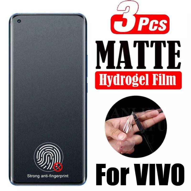 3pcs Film Hidrogel Matte Untuk Vivo iQOO 11 10 9 8 Pro 9SE 9T 7 5 3 Pelindung Layar Depan Untuk iQOO Neo 7 855 Balap7 6 5 SE 5S U1 U3 U3X U5 U5X U5e Z1 Z1X Z3 Film Z6 Z7i Protect