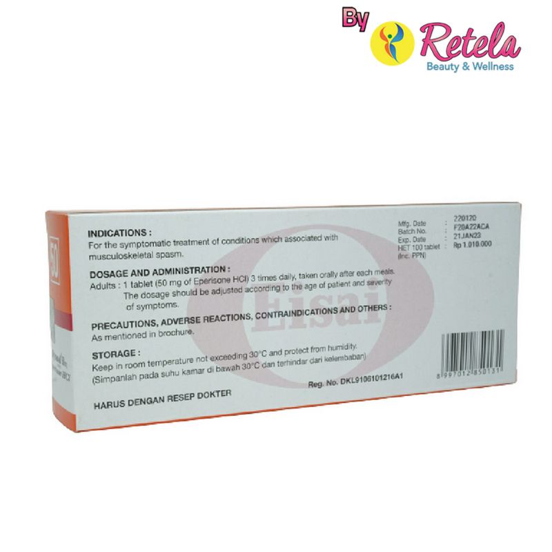 MYONAL 50MG 1 STRIP 10 TABLET