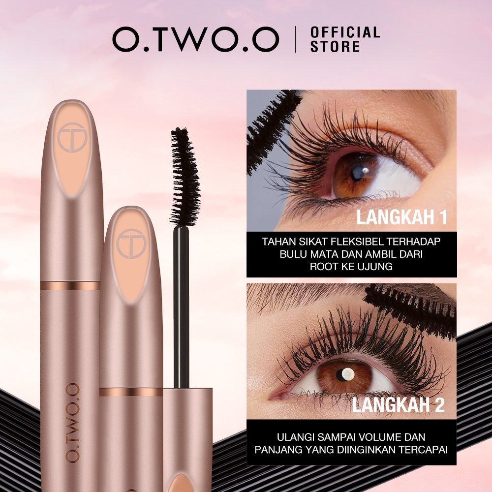 ❄️MATCHA❄️O.TWO.O MASCARA LONG LASTING WATERPROOF -LIGHTENING FIBER MASKARA BPOM