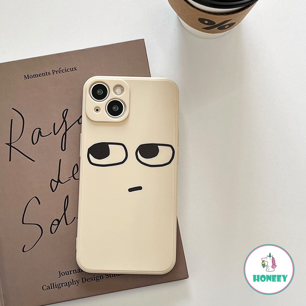 Casing Ponsel Sederhana Emoji Graffiti Lucu Untuk iPhone 14 Pro Max13 12/12pro 11 Pro Max XR XS 7 8Plus Shockproof Soft TPU Back Cover