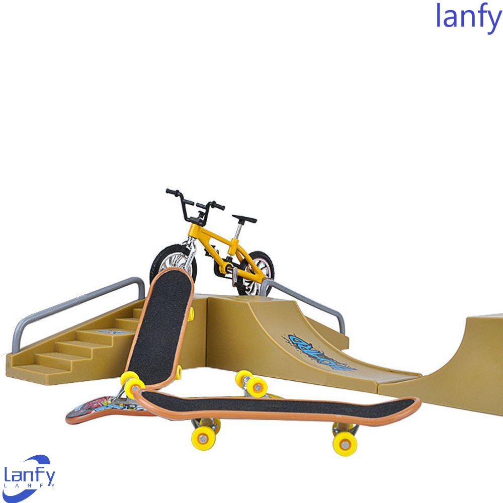 Lanfy Fingerboard Untuk Anak Laki-Laki Mainan Sepeda Mainan Jari Lucu Sepeda Jari Roda Dua