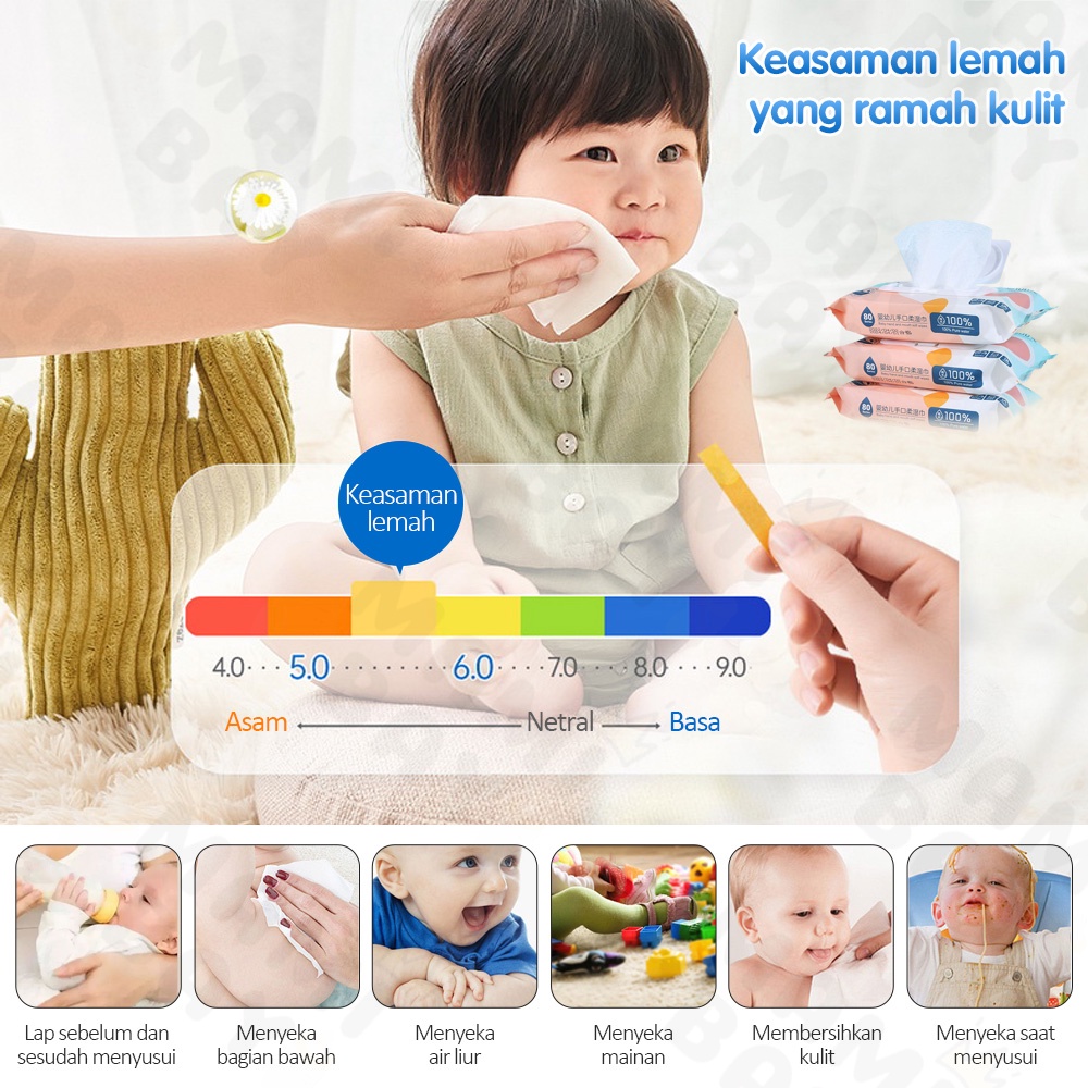 Mamibayi tissue tisu basah bayi baby wipes 80pcs/1pack