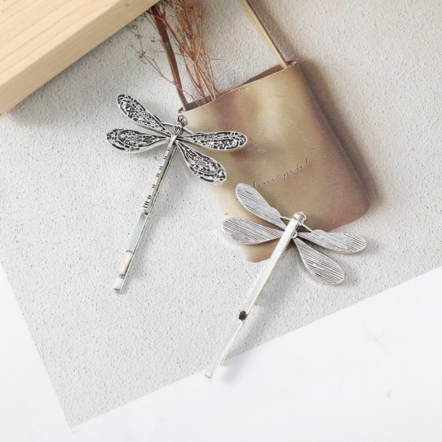 2-4 pcs/set Dragonfly Snake Shaped Hair Clip Berlian Imitasi Kristal Alloy Jepit Rambut Klip Samping Gadis Hiasan Kepala