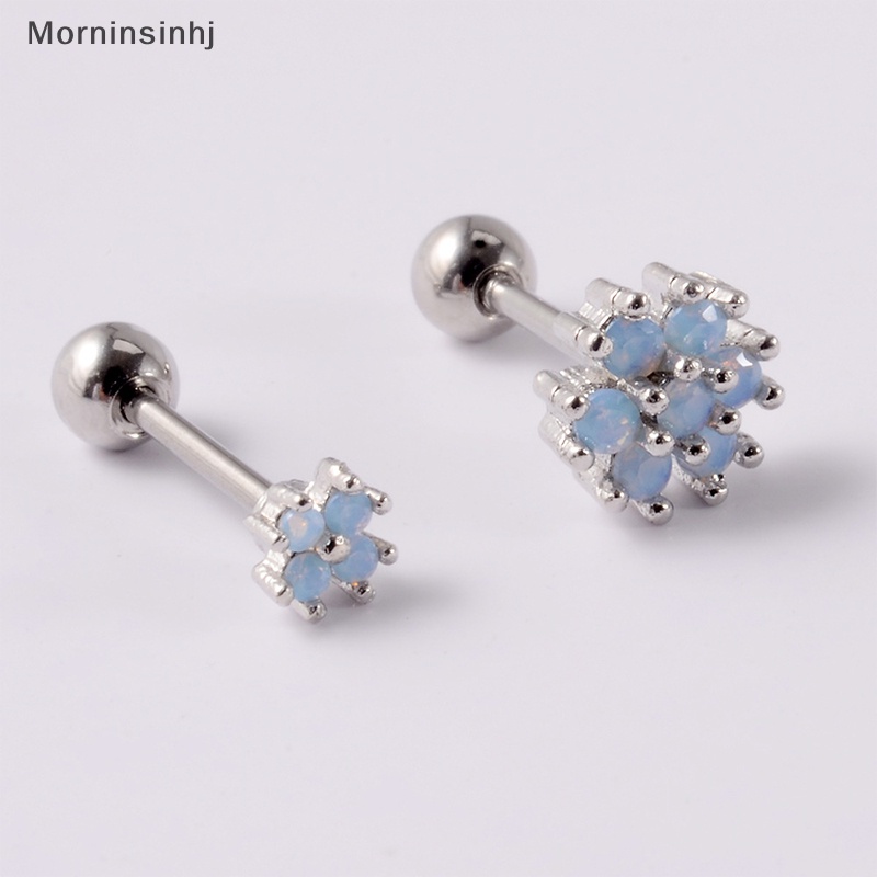 Mornin 1pcs Fashion Kupu-Kupu Beruang Ikatan Simpul Anting Telinga Tulang Kuku Untuk Wanita Tulang Rawan Anting Spiral Stud Earring Tubuh Perhiasan Hadiah id