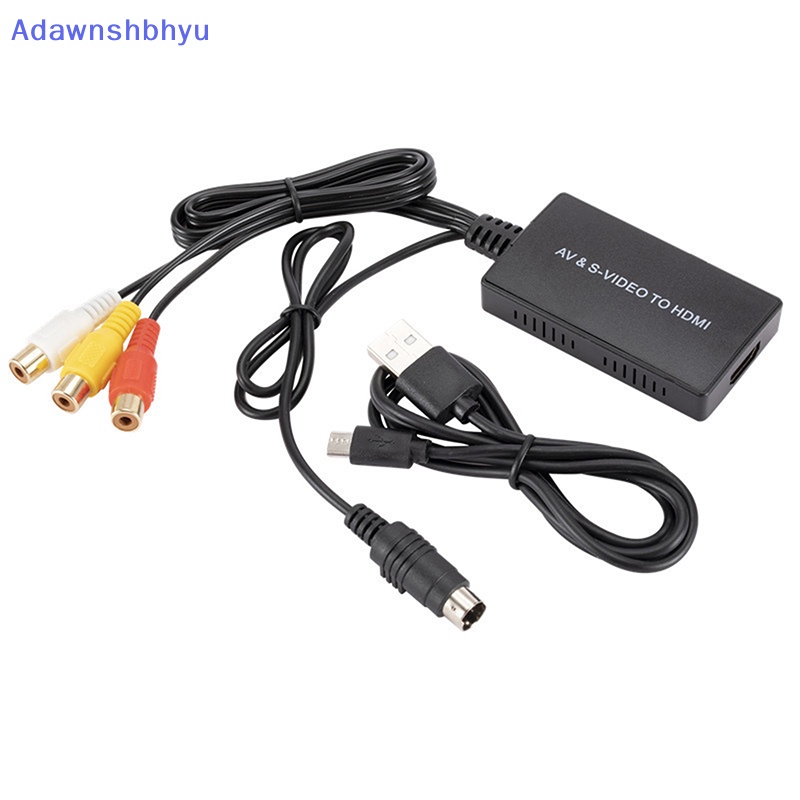 Adhyu S-video to HDMI Converter AV to HDMI Adapter RCA Converter Support 1080P ID