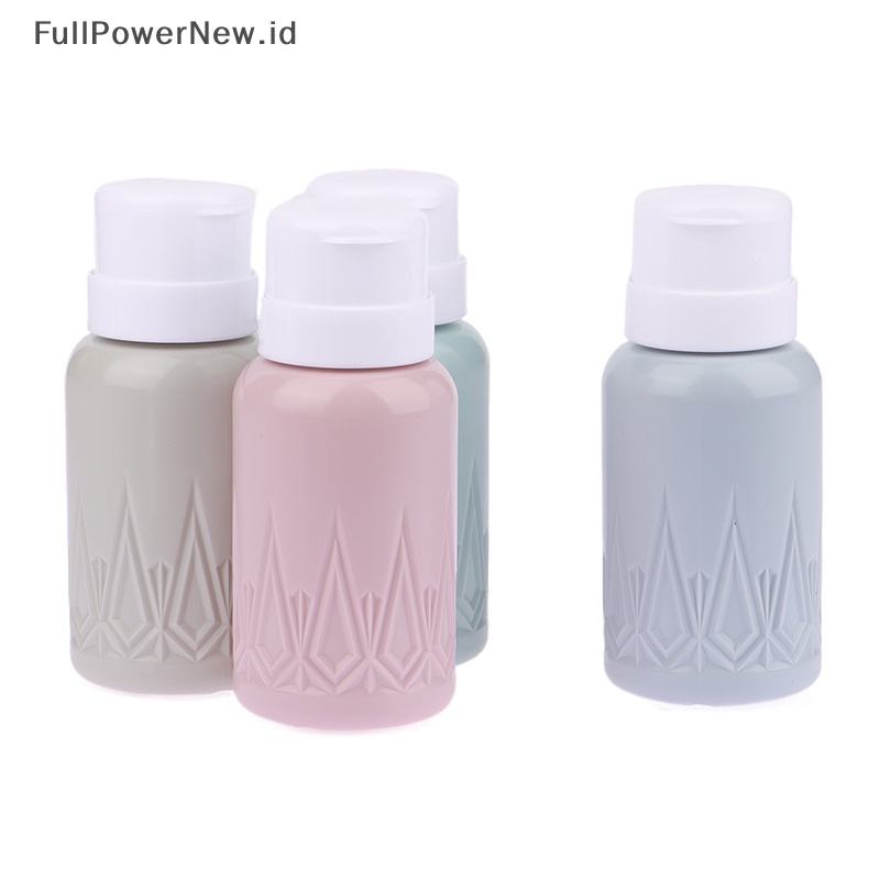 Power Botol Plastik Dispenser Pompa Kosong Untuk Cairan Nail Art Polish Acetone Remover ID