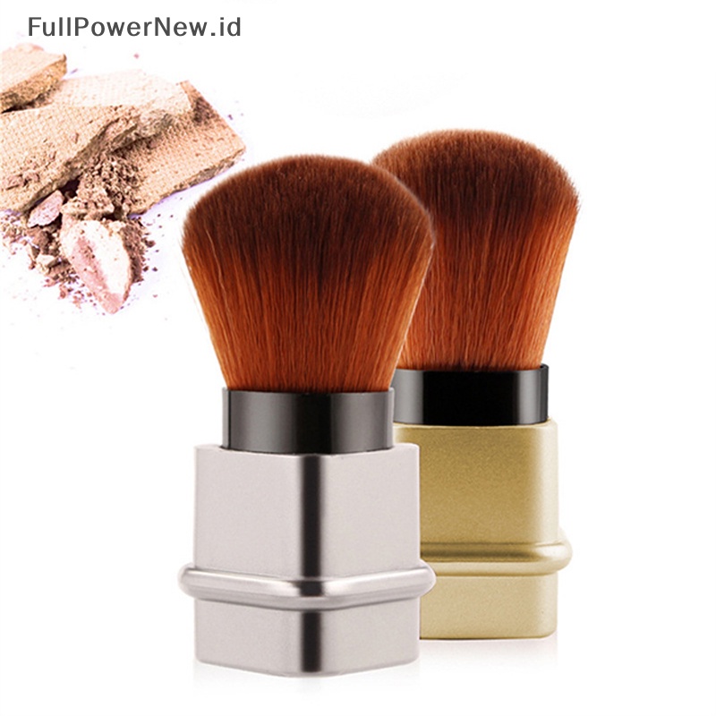 Power Retractable Cosmetic Powder Blush Contour Foundation Brush Alat Travel Portable ID